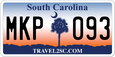 SC license plate MKP093