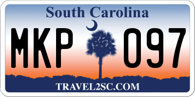 SC license plate MKP097