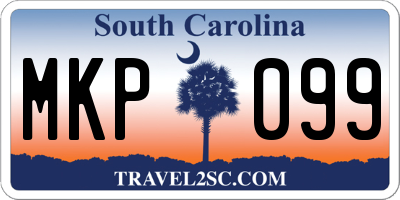 SC license plate MKP099