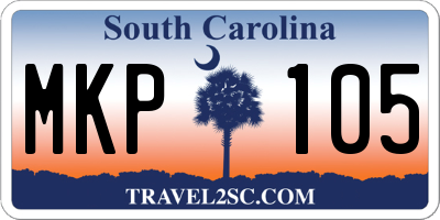 SC license plate MKP105
