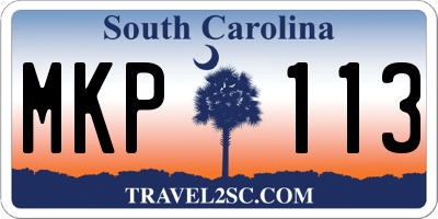 SC license plate MKP113