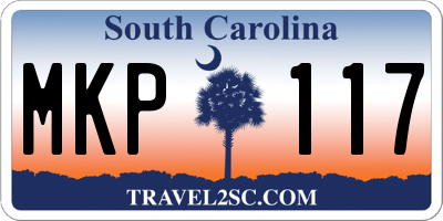 SC license plate MKP117