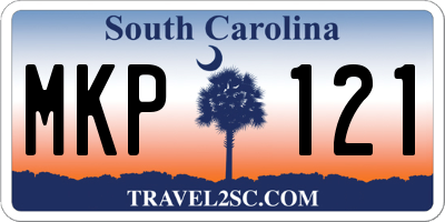 SC license plate MKP121