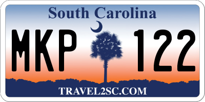 SC license plate MKP122