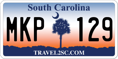 SC license plate MKP129
