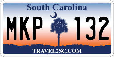 SC license plate MKP132