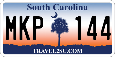 SC license plate MKP144