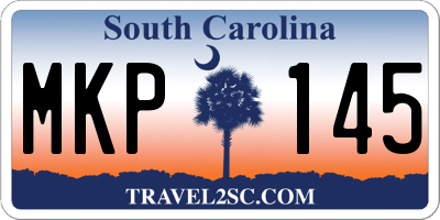 SC license plate MKP145