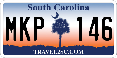 SC license plate MKP146