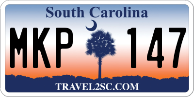SC license plate MKP147