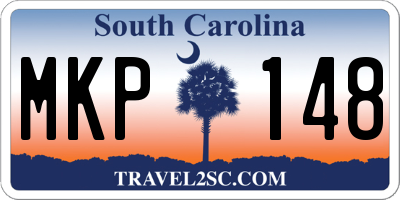 SC license plate MKP148