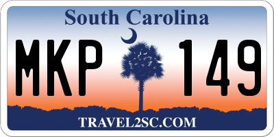 SC license plate MKP149