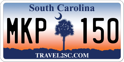 SC license plate MKP150