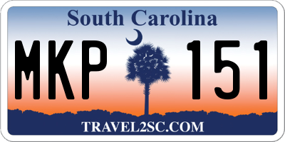 SC license plate MKP151