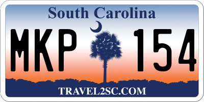 SC license plate MKP154