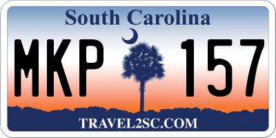 SC license plate MKP157