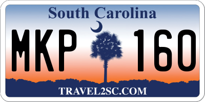 SC license plate MKP160