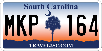 SC license plate MKP164