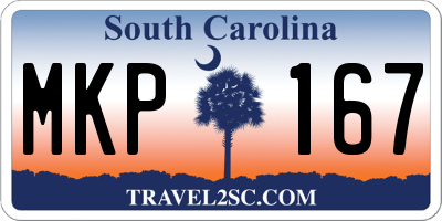 SC license plate MKP167