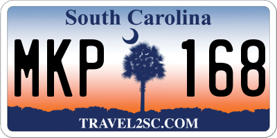 SC license plate MKP168
