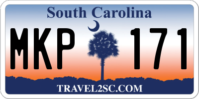 SC license plate MKP171