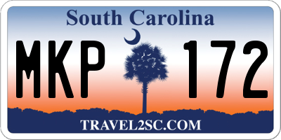 SC license plate MKP172