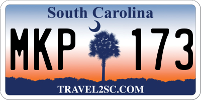 SC license plate MKP173