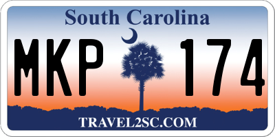 SC license plate MKP174