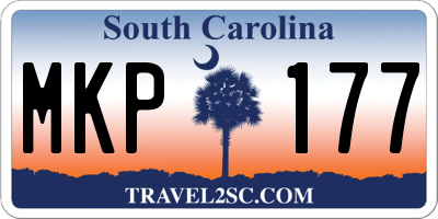 SC license plate MKP177
