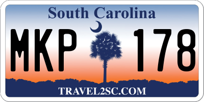 SC license plate MKP178