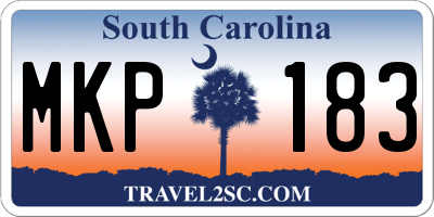 SC license plate MKP183