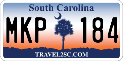 SC license plate MKP184