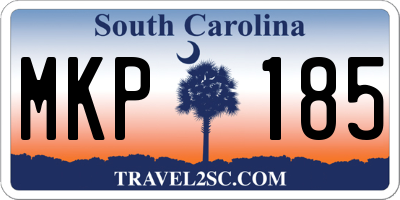 SC license plate MKP185