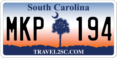 SC license plate MKP194