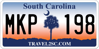 SC license plate MKP198