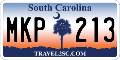 SC license plate MKP213