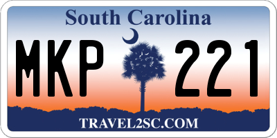 SC license plate MKP221