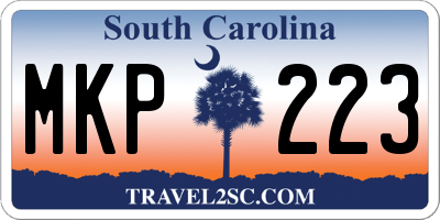 SC license plate MKP223