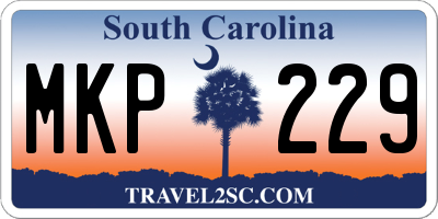 SC license plate MKP229