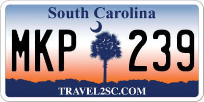 SC license plate MKP239