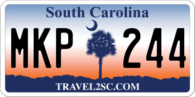 SC license plate MKP244