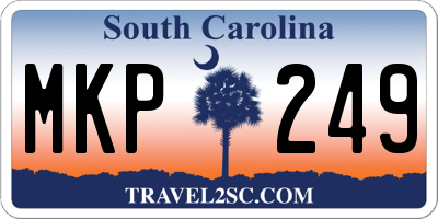 SC license plate MKP249