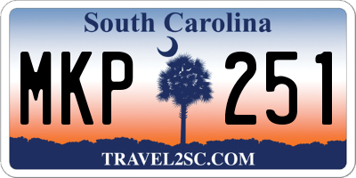 SC license plate MKP251