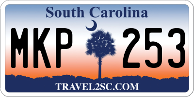 SC license plate MKP253