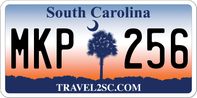 SC license plate MKP256