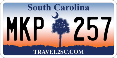 SC license plate MKP257