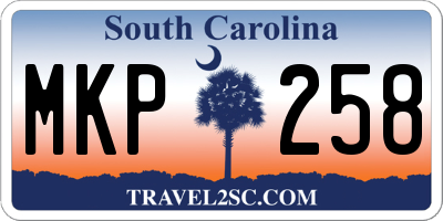 SC license plate MKP258