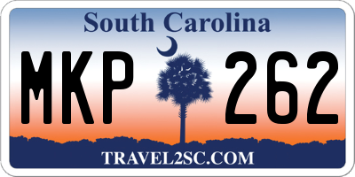 SC license plate MKP262