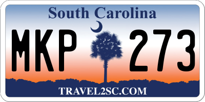 SC license plate MKP273