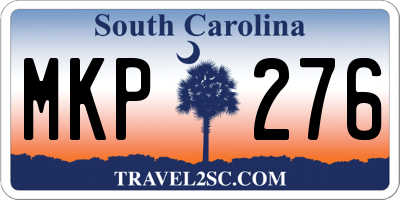 SC license plate MKP276